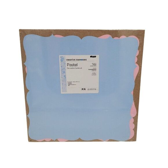 Creative Memories Decorative Cardstock Pastel 12X12 Inch 5 Sheets - Picture 1 of 4